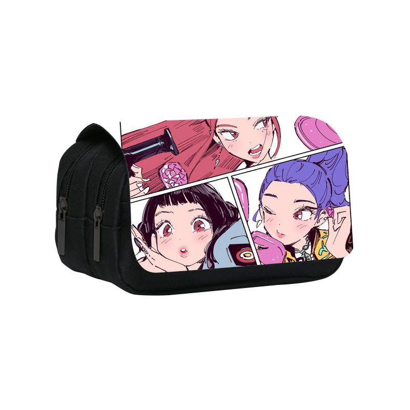 Kpop Demon Hunters Pattern Pencil Organizer With Durable Polyester Material For Students