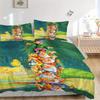 3pcs Happy Seven Dwarfs Print Cover Set Ultra Soft, Breathable, and Comfortable Bedding with Stylish Design for Bedroom and Guest Room Decor 1 Co