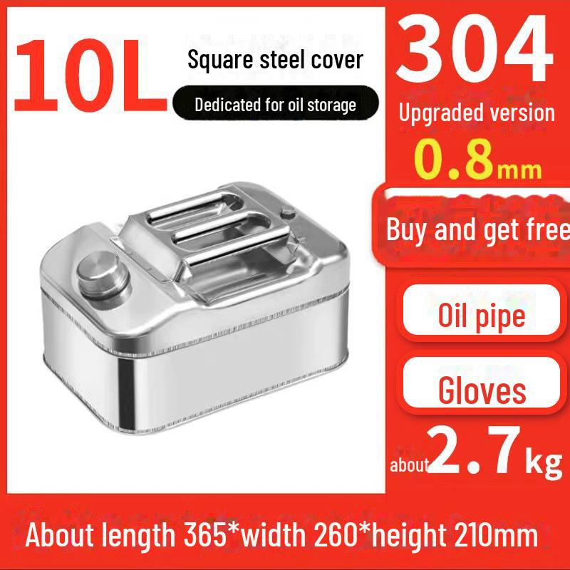 Butoaie de benzină din oțel inoxidabil 30L, 20L, 10L Rezervor de combustibil diesel