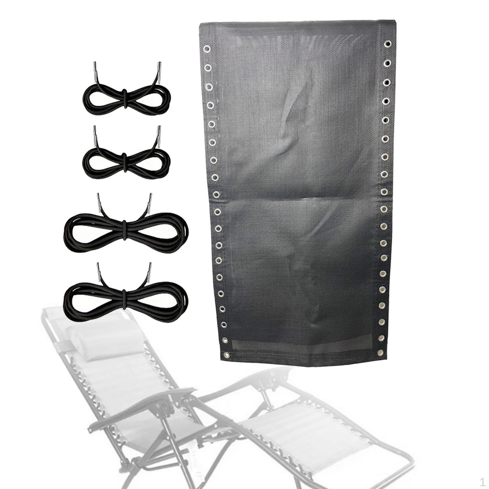 

Ткань для замены стула 160x43 см Складной шезлонг Ремонтная ткань с комплектом шнуров