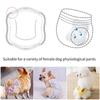 30 pçs fraldas para cães femininos shorts calcinhas fraldas para cães almofadas sanitárias femininas calças fisiológicas descartáveis ​​para cães