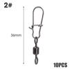 Fishing Snap Swivels Duo Lock Ball Bearing Swivel Snap Stainless Steel Fishing Accessories Fast Snap Clip Fishing Lure Connector