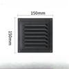 Square Ventilation Grille Return Grille With Protective Grille HVAC Electric Box Heat Dissipation Louver Panel Replace
