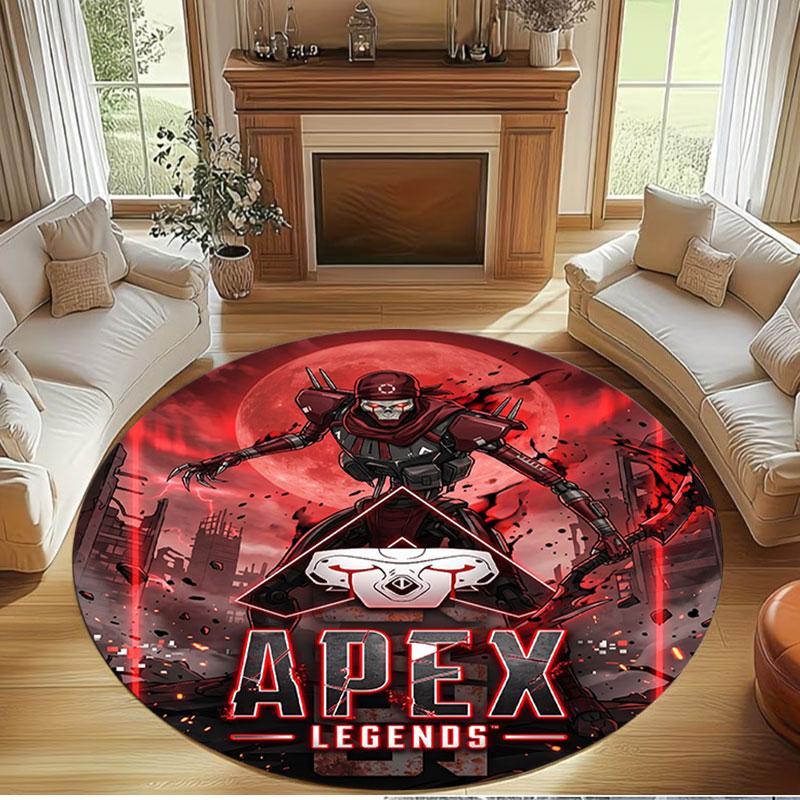 Apex Legends Print Round Rug, Washable Floor Carpet, For Entryway Dorm Laundry Room Office Study, Home Decor Birthday Christmas Gift