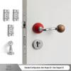 Bureau White Travertine Magnetic Silent Door Handle for Modern Luxury Bedrooms