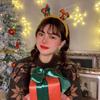 Christmas Headband Hairband Headpiece Headwear Cute Women Christmas Headpiece Women Girls Party Festival Winter Celebration