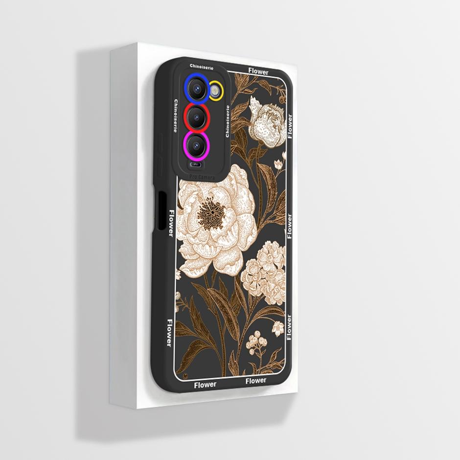 For Tecno Camon 18 18P Case CH6 CH7 Soft Silicone Phone Cover for Camon 18 Camon18 P Camon18P Cases Straight Edge Bumper Fundas