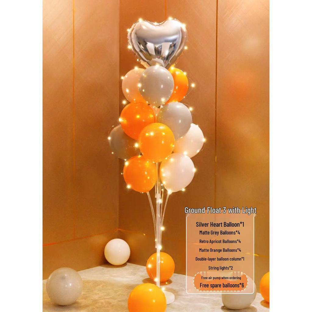 Alla hjärtans dag Ballongpelardekoration för fester: Idealisk för bröllop, födelsedagar och evenemang. Perfekt för en romantisk atmosfär.
