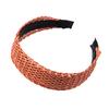 4cm Wide Headband Imitation Rattan Head Hoop Simple Style Hair Band Nonslip Knotted Headdress Hair Accessories For Women