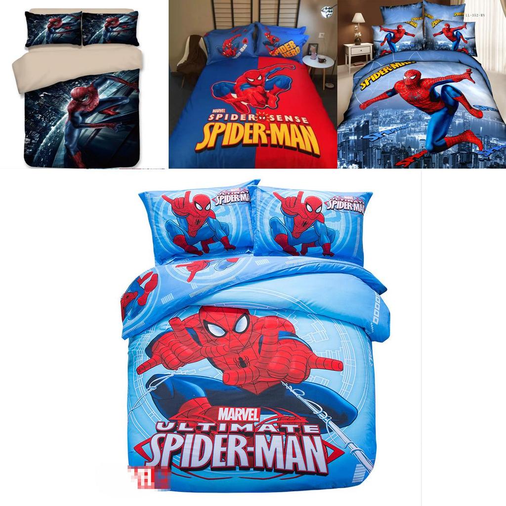 Spiderman 3D Bettwäsche-Set Bettbezug Bettwäsche-Set Kissenbezug Laken Mit Vielseitigem Design Ideal Für Jede Schlafzimmer-Ästhetik