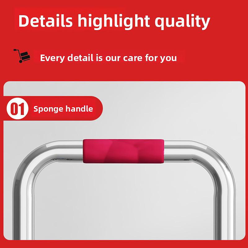 1 tk Kokkupandav Ostukäru Transportkäru Kaasaskantav Trepist ronimiseks Liigutamiseks Suur Kandevõime Transportimine Mitu Suurust