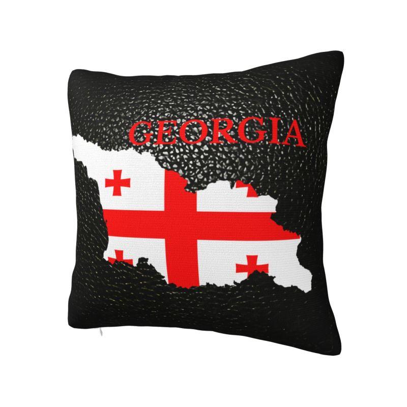 Custom Georgia Country Flag Map Pillow Home Decorative Nordic Georgian Proud Patriotic Outdoor Cushions Square Pillowcase