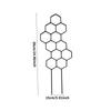 2pcs Honeycomb Plant Climbing Frame (38x15cm) – Space-Saving Support for Potted Vines & Flowers