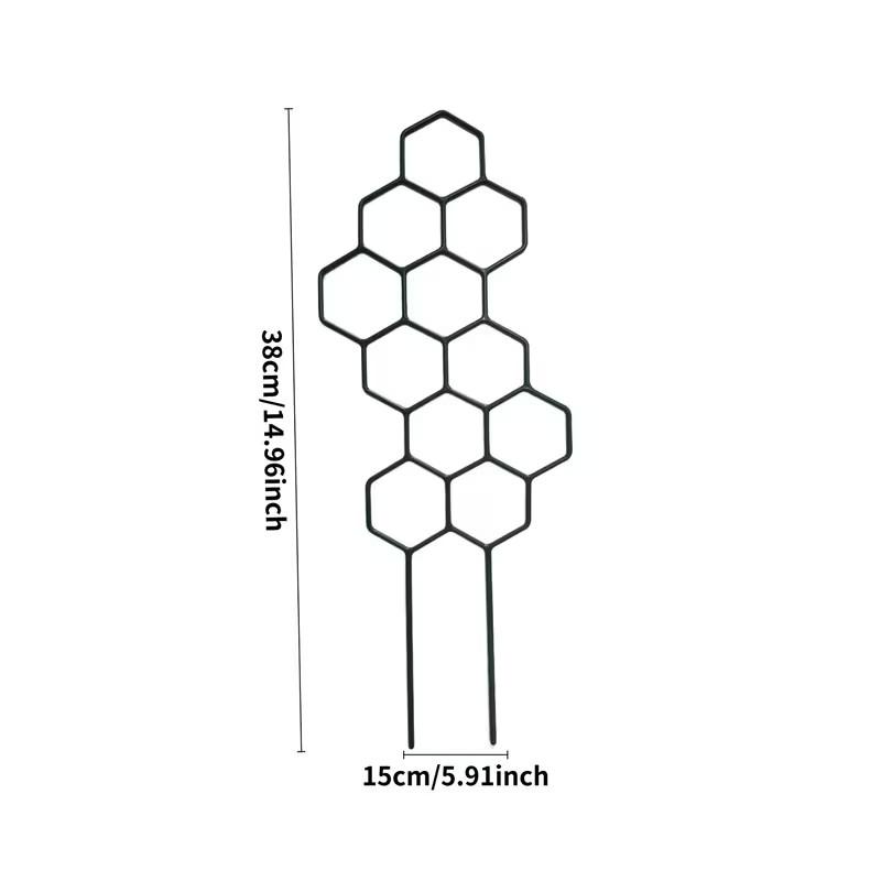 2pcs Honeycomb Plant Climbing Frame (38x15cm) – Space-Saving Support for Potted Vines & Flowers