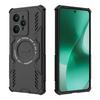 For Realme 15 5G Magnetic Case Butterfly Armor Hollow Heat Dissipation PC+TPU Phone Cover