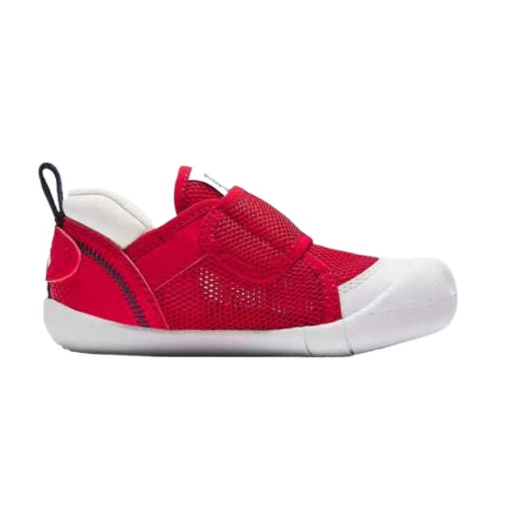 Anta Kids Synthetic Leather Fabric Sports Series Comfortable Versatile Simple Fashion Non-Slip Anti-Kick Low-Top Walking Shoes Classic Red A12510030-3