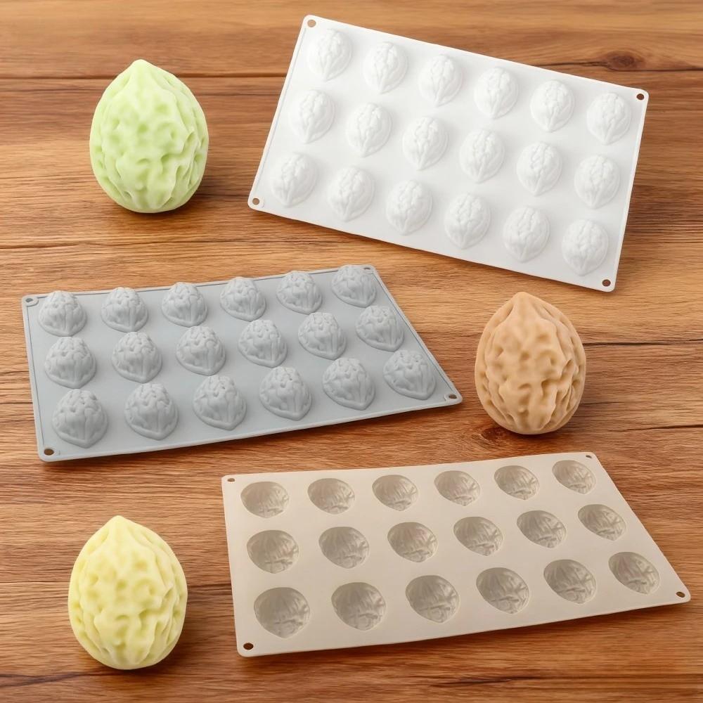 18-Cavity Walnut Silicone Molds Food Grade Silicone Cookie Baking Molds  Home Kitchen