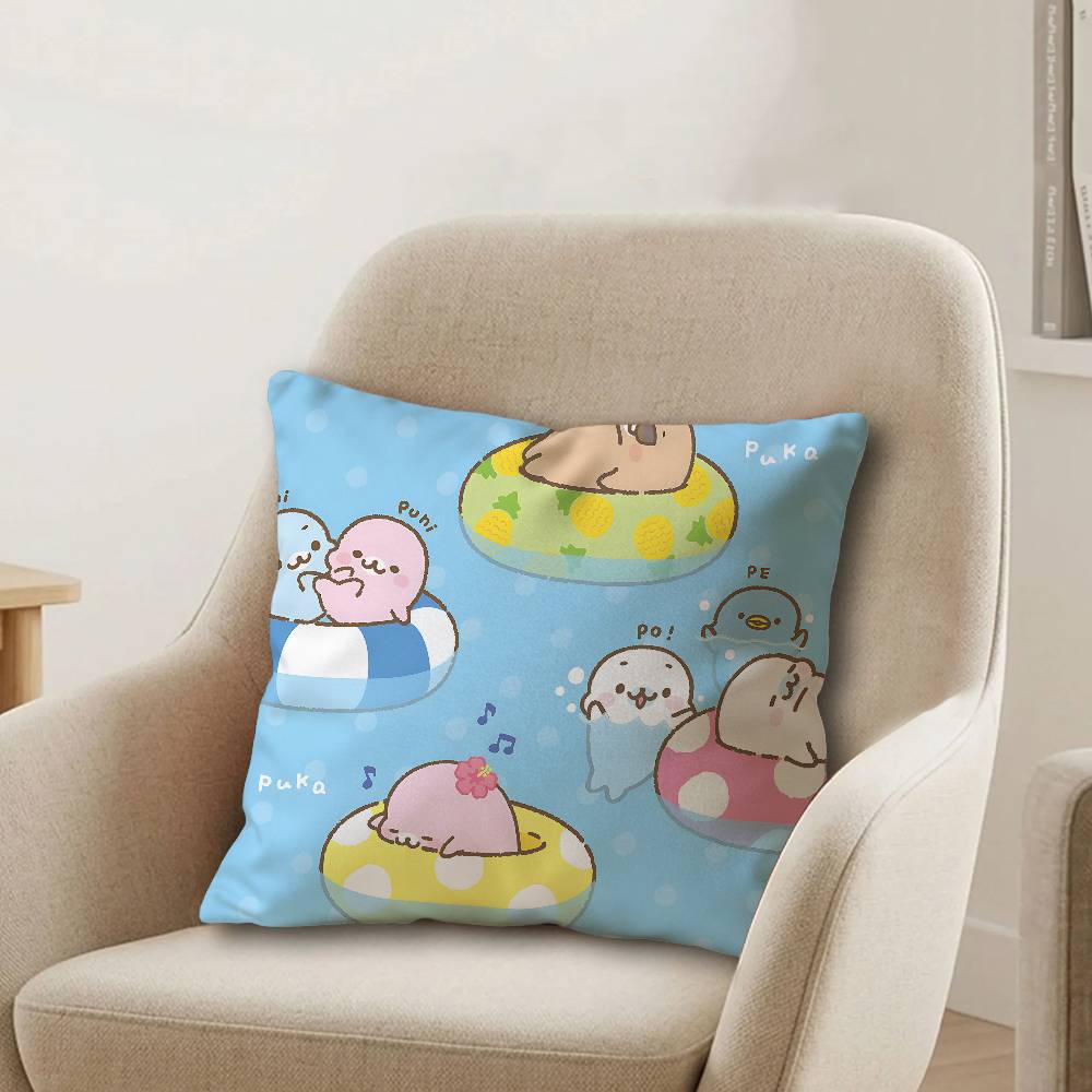 CUTE MMamegoma Office Cushion Pillowcase Car Cushion CoverXCM Lumbar Pillowcase Sofa Pillowcover