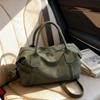 Vintage Tote Bag, New Fashionable Frosted Shoulder Bag, Large Capacity Commuting Crossbody Bag