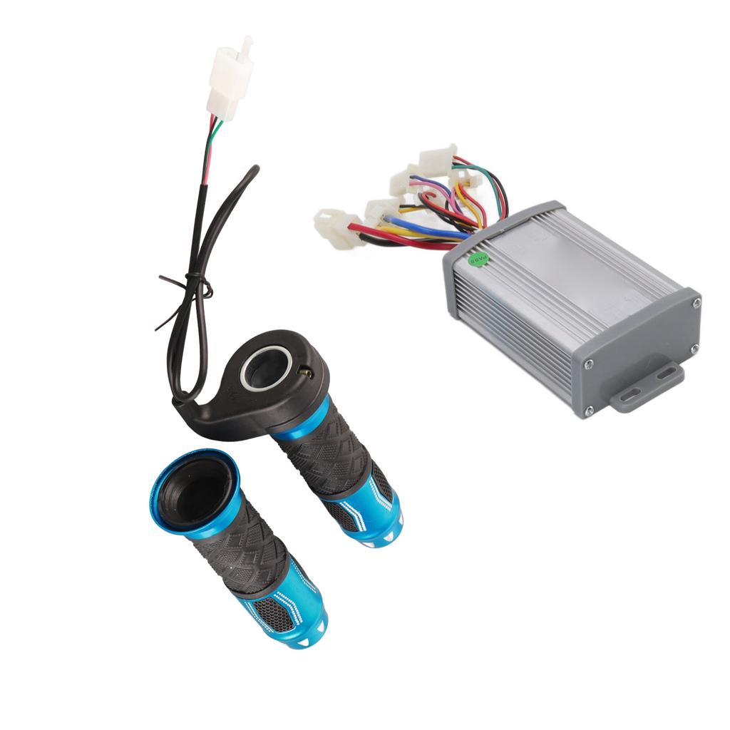 24V 800W Brush Motor Speed Controller with Throttle Grip for Scooter Electric Tricycle Bike