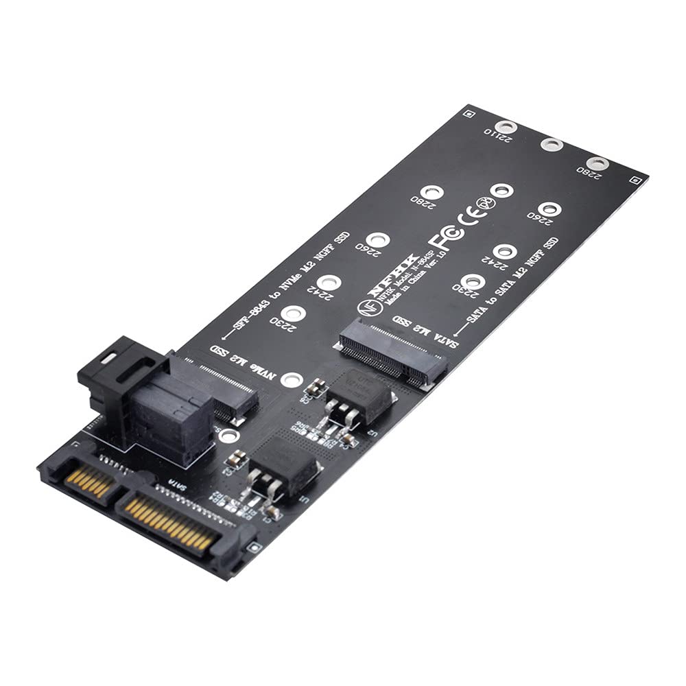 xiwai to U2 Kit NGFF to HD Mini SAS NVMe PCIe SSD SATA Adapter for Motherboards SFF-8643 M-Key