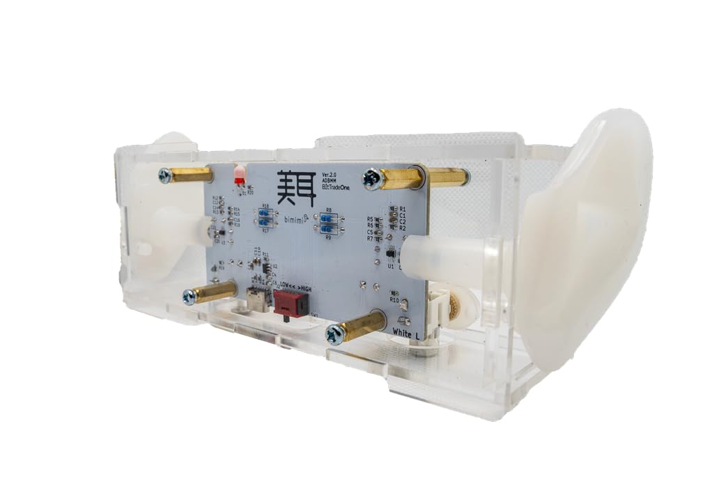 

BitTradeOne Binaural Microphone for Easy Binaural and Environmental Sound with Ear Cleaning W182 x H48 x D65mm Beautiful Ear Recording, ASMR,