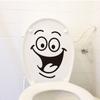 DIY removível sorriso rosto engraçado banheiro assento de vaso sanitário arte adesivo de parede decoração de casa