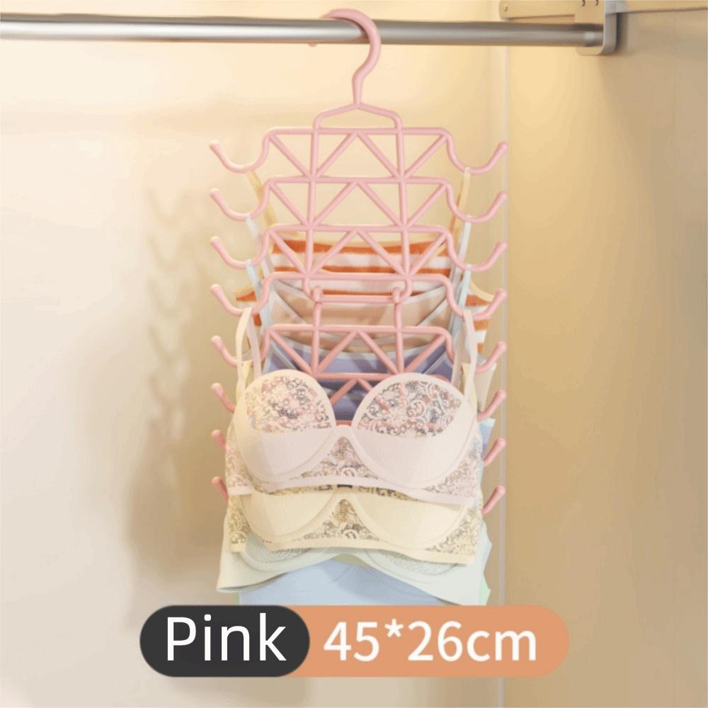 Traceless Multi-Layer Bra Hanger Non-Slip Curved Hook Scarf Rack Sturdy Multi-Functional Vest Organizer Wardrobe Space