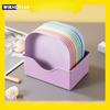 Plastic Plates Reusable Resistant Pet Bowl Dessert Dinner Kitchen Party Barbecue Durable Child Snack