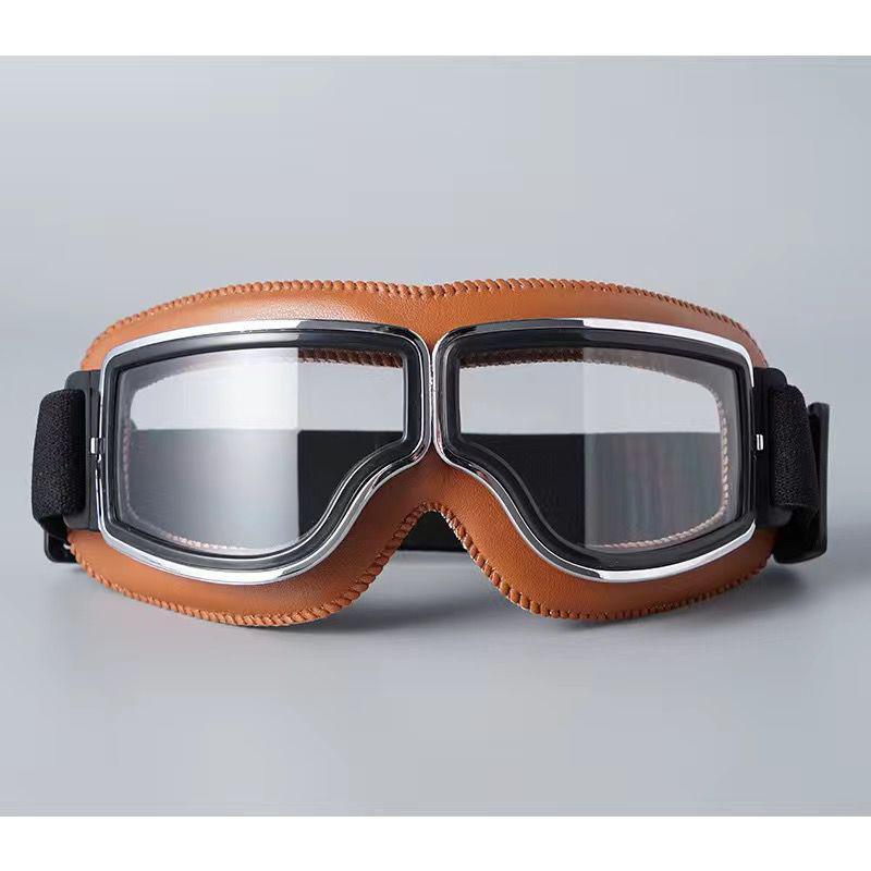 Retro Harley Motorcycle Windproof Riding Goggles and Helmet Glasses for Off-road