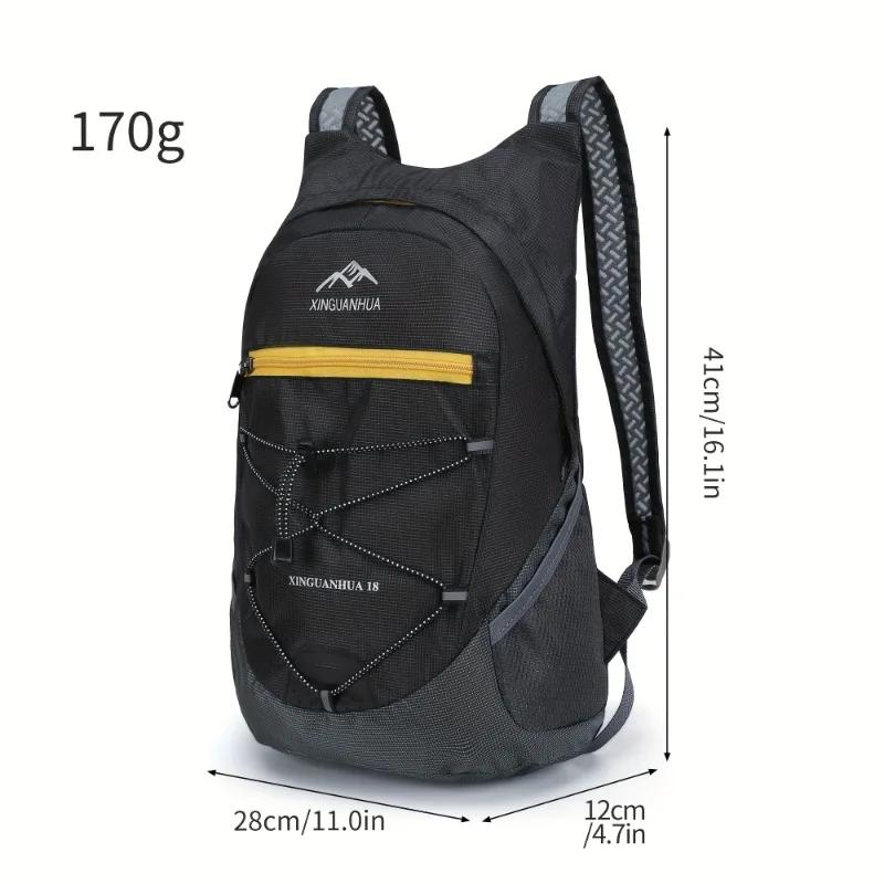Kompakter faltbarer Rucksack für Reisen, Wandern & den täglichen Gebrauch – Leicht & einfach zu tragen
