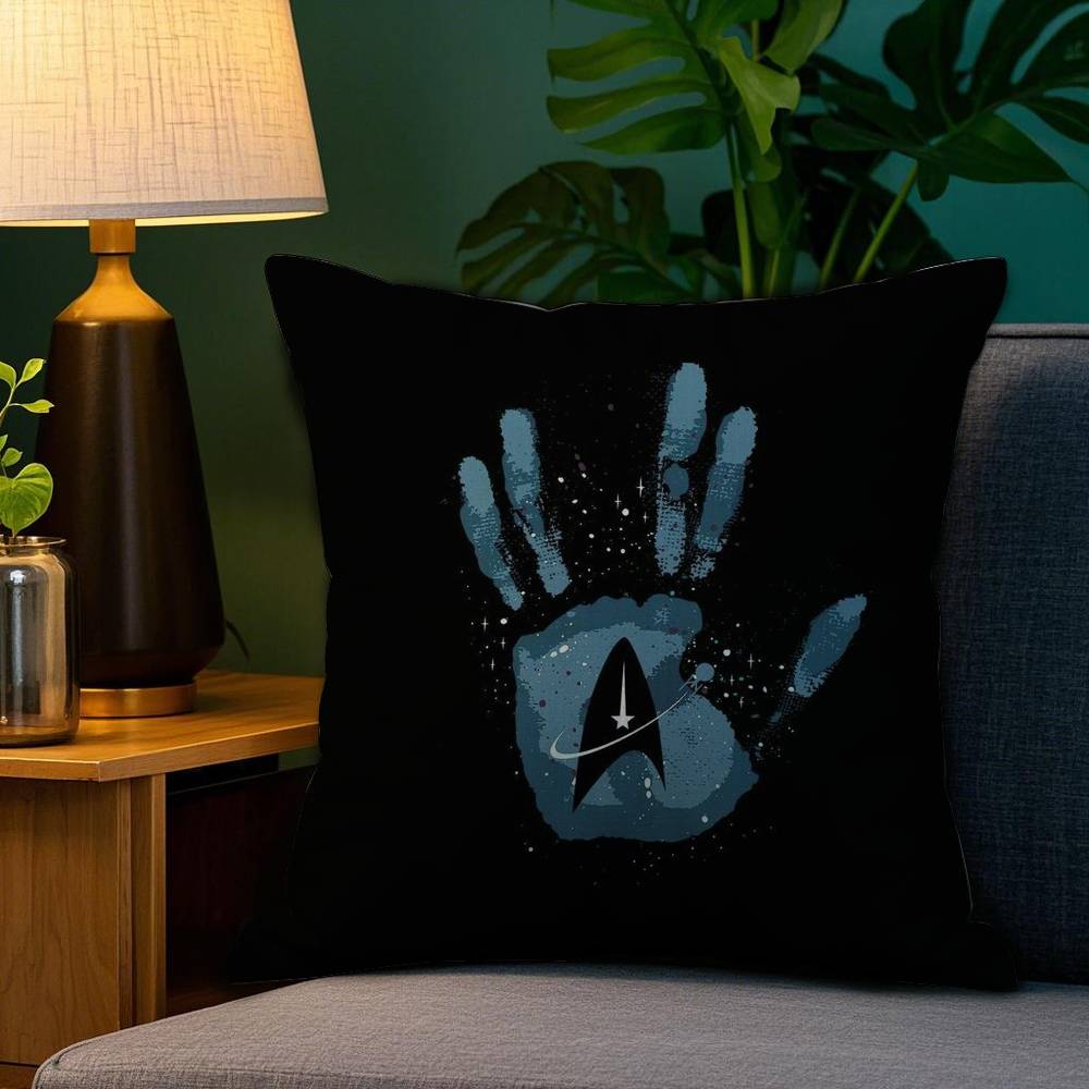 S-Star T-Trek Ship Movie Pillow Case Plush Fabric Soft Double Sided Print Sofa Cushion Cover Throw Pillow Covers