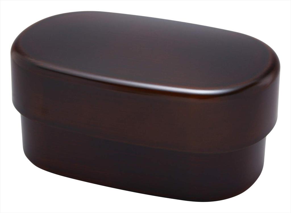 Yamanaka Lacquerware Microwaveable Oval Nested Bento 570ml Tochigi Box, (with Belt), Lacquerware, M13373-8