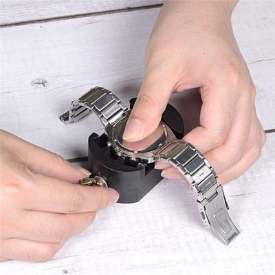 A95D-Watch Case Back Opener Adjustable Repair Tool Set Watch Back Remover Tool Case Remover Opener Holder