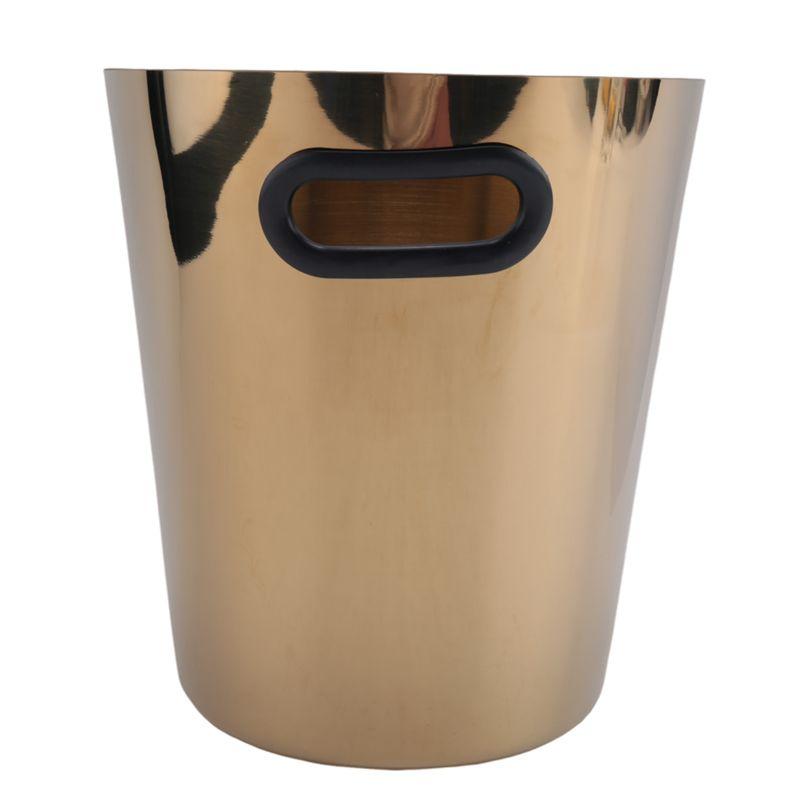 

AEE4-Stainless Steel Champagne Bucket Household Beer Bucket Bar KTV Commercial Ice Bucket Wine And Wine Bucket золотой
