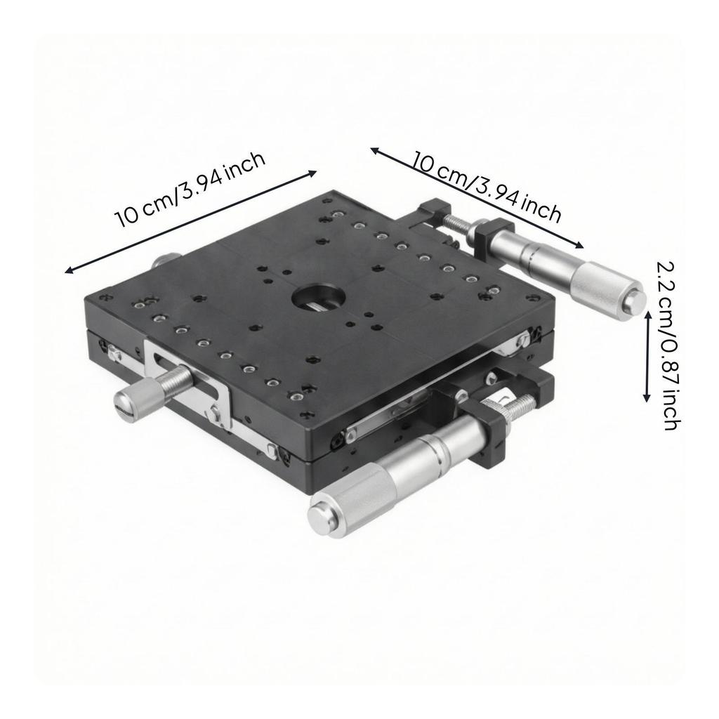 XY Positioning Stage Two-Axis Manual Slide Table Long-Lasting for Optical Setups