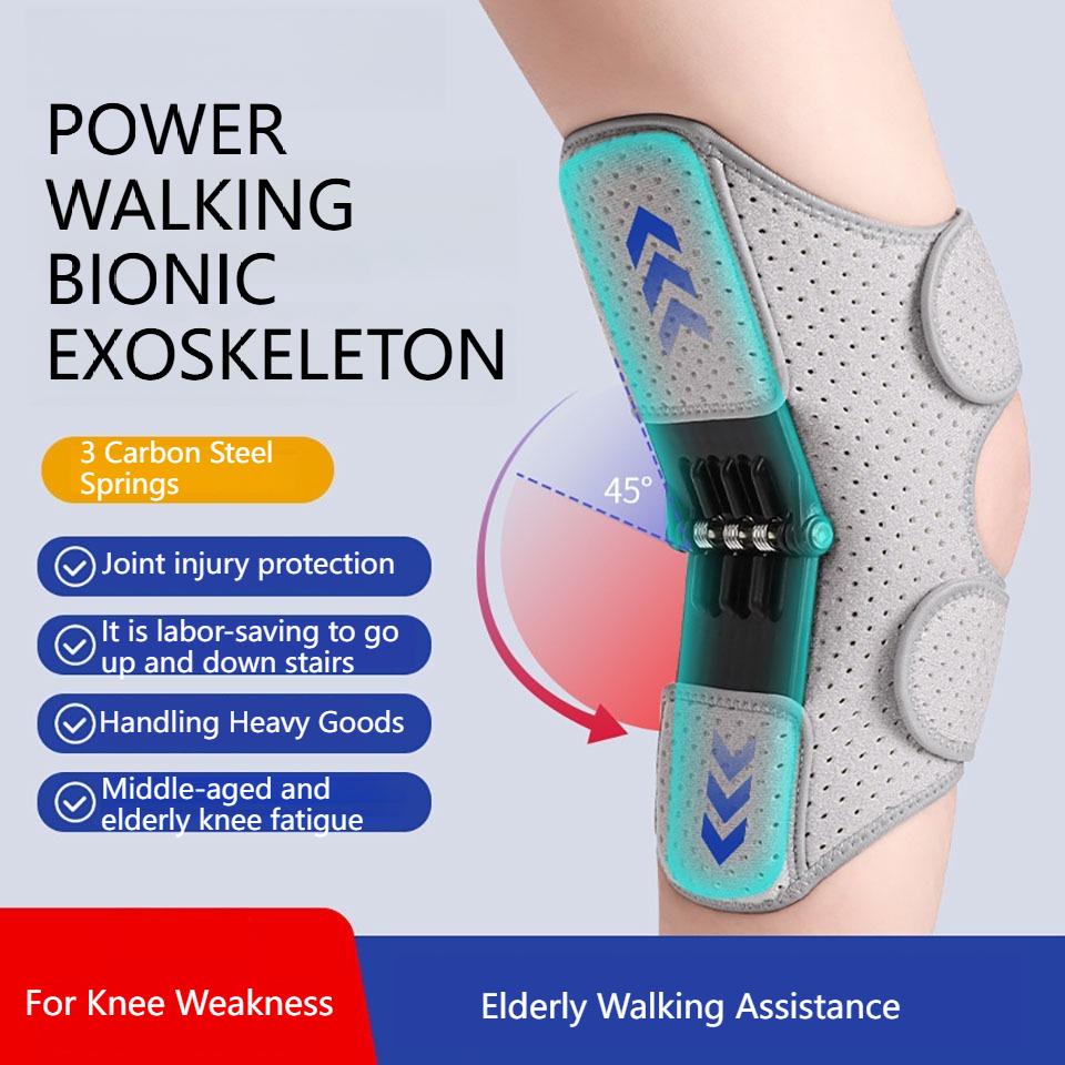 Knee Support Butterfly Wing Straps Spring-Assisted Walker Adjustable Patellar Knee Pads Elderly People Climbing Stairs