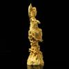 Feng Shui Boxwood Carving Buddha Statue Guanyin Bodhisattva Carving Figure Ornaments