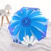 1pc Blue Daisy Automatic Opening/closing Umbrella with Auto Open/Close, Perfect Gift for Friends, Durable Plastic Handle yy250801164