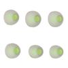 3 Size 6 Pcs Replacement Earplugs Soft Silicone Eartips Noise Reducing Earbuds for EarphonesGreen