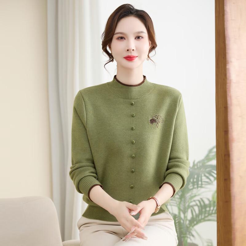 YUZHAOLIN Women's Plus Velvet Knitted Sweater