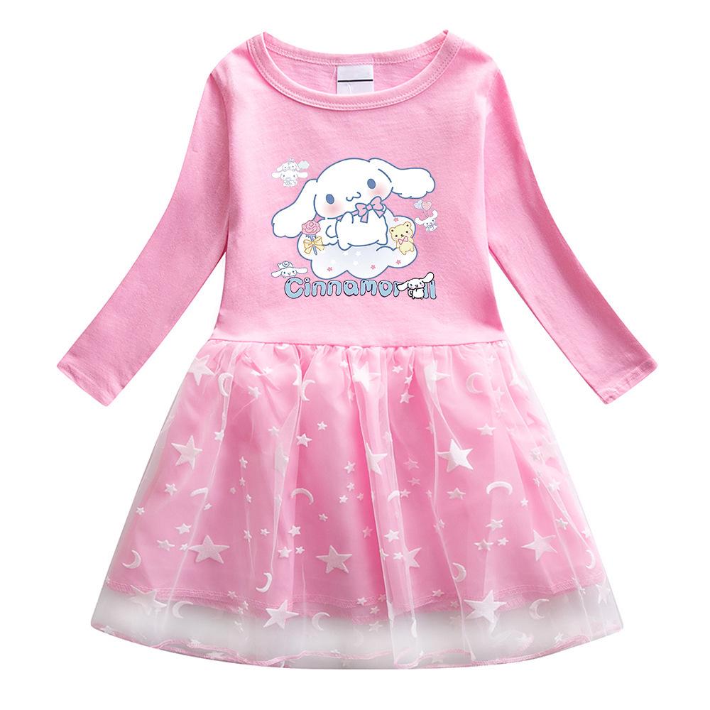 Autumn 2026 New Girls' Princess Mid-length Dresses