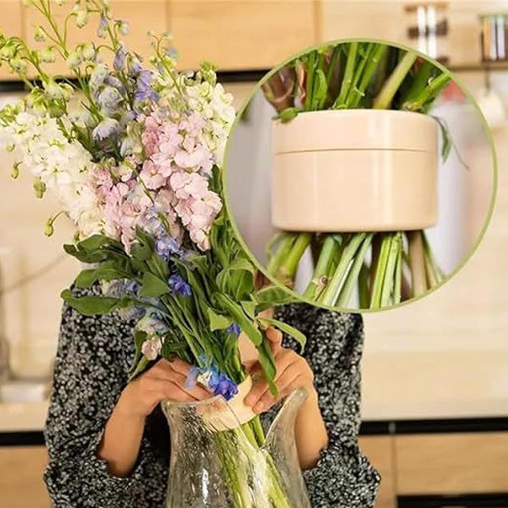 Safe And Stylish Flower Stem Holder For DIY Spiral Ikebana Bouquets Attractive Visuals Arrangement