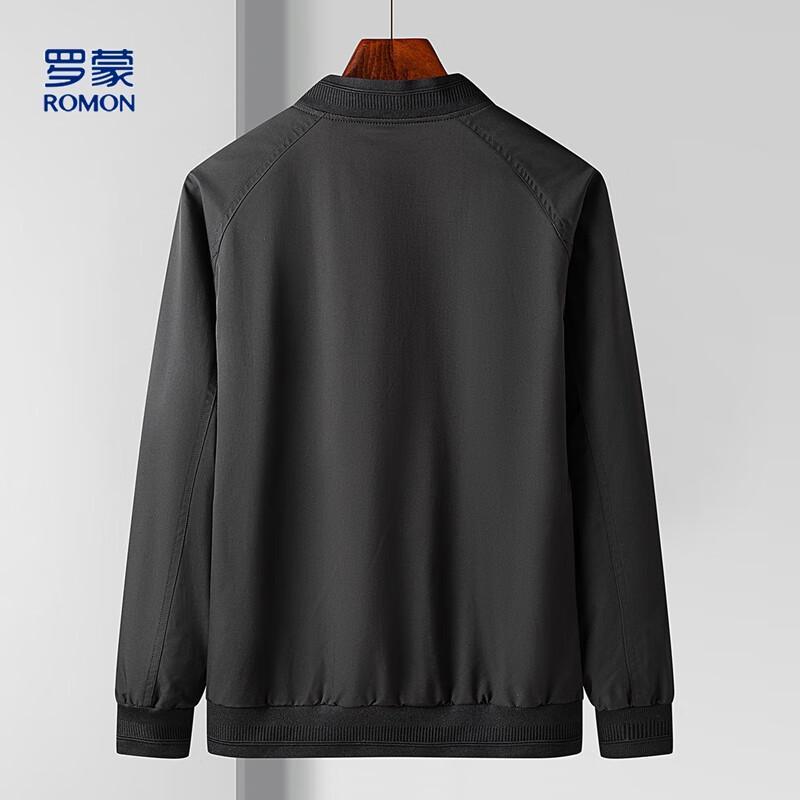 Romon Men's Stylish Baseball Collar Casual Jacket