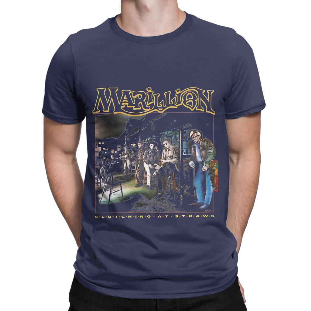 Brithis rock MARILLION Grafica 100% Cotone T-Shirt Marillion Top Magliette Per Unisex