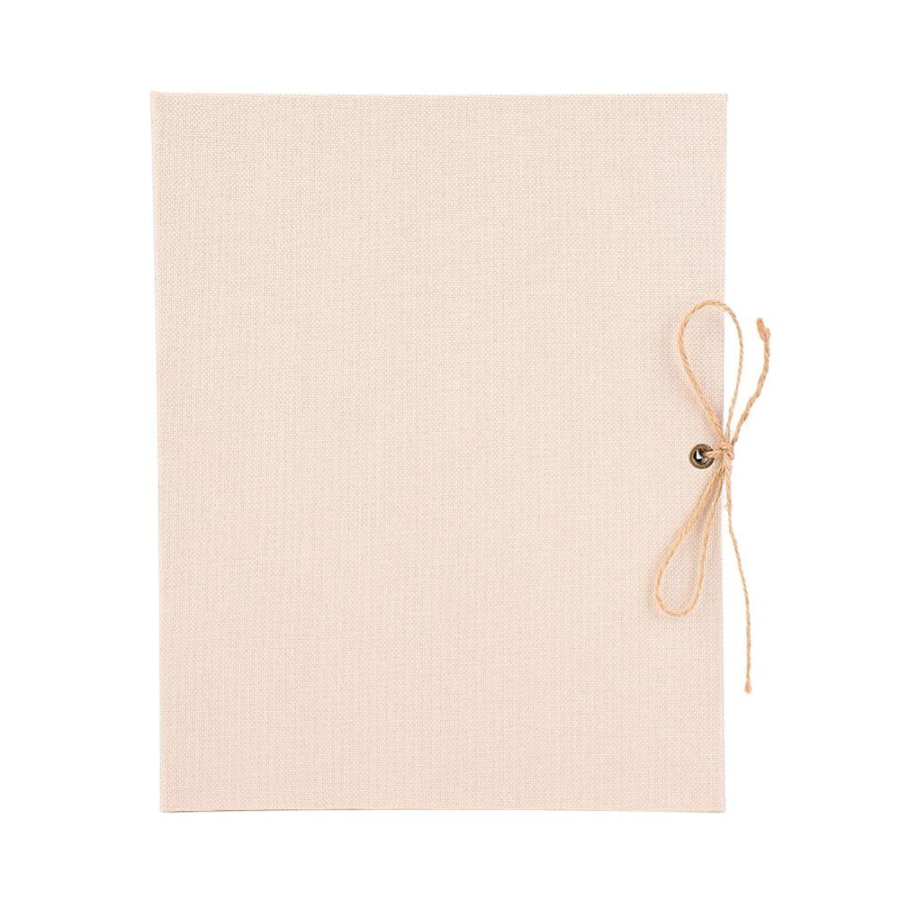 10,43x8,27 Zoll DIY Scrapbooking-Album 30 Seiten Erinnerungs-Scrapbook Leinen Bastel-Kartenalbum Geburtstagsgeschenk
