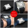 Classic 20 23mm Watch Strap for Cartier Santos Sandoz Santos 100 Series Silicone Watch Strap Rubber Men and Women Watch Accessories