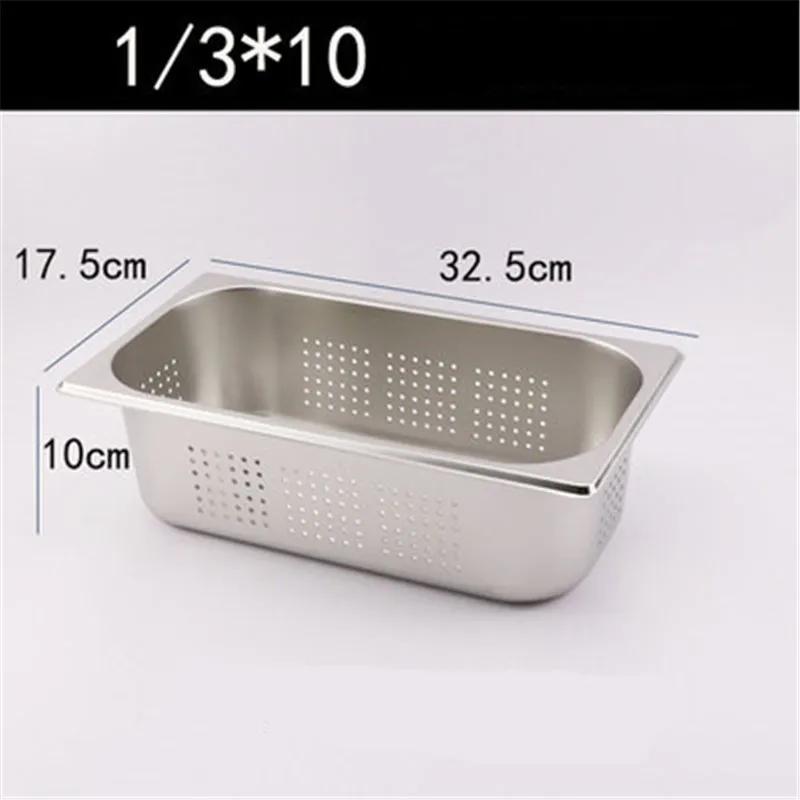 Heavy Duty Mirco-perforated Colander Stainless Steel Rectangle Strainer Fine Mesh Colander Kitchen Durable Strainer Rinse Drain
