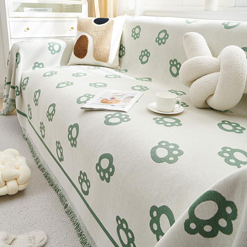 

Полотенце для дивана из синели, универсальный универсальный чехол для дивана Four Seasons, пылезащитный чехол, цельный чехол для дивана, ткань с защитой от царапин 180*130cm