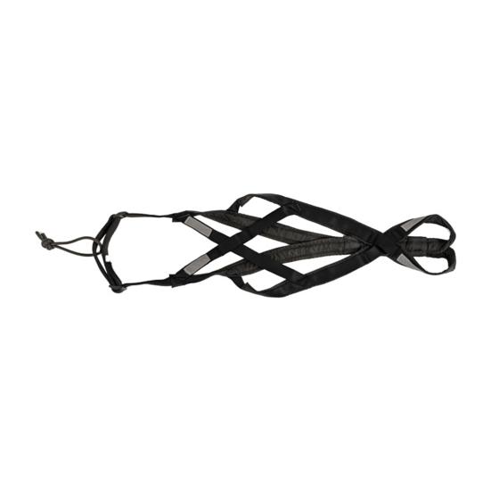 

Шлейка для домашних животных Светоотражающая шлейка для собачьих упряжек Регулируемый удобный нагрудный ремень для домашних животных для ночных прогулок на свежем воздухе M чёрный